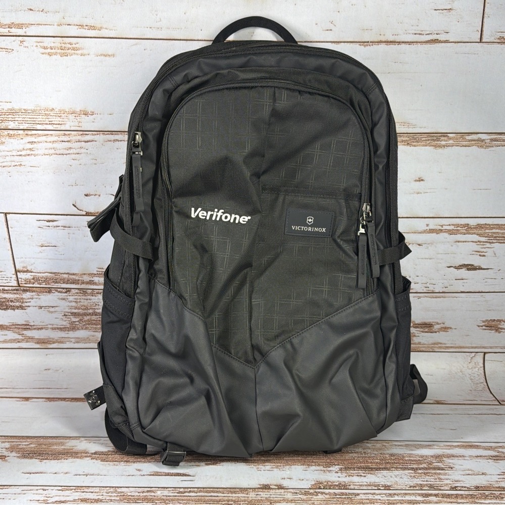 Victorinox Altmont 3.0 Deluxe Padded Laptop Backpack Black Verifone Logo